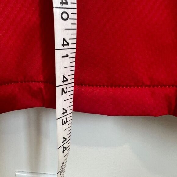 Avalanche Women's Large Red Long Hooded Nylon Ski Snow Patrol Overcoat Jacket - Picture 8 of 14